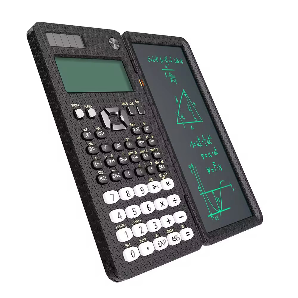 Scientific Calculator with Writing Tablet 991MS 349 Functions Engineering Financial Calculator for School Students Office Solar